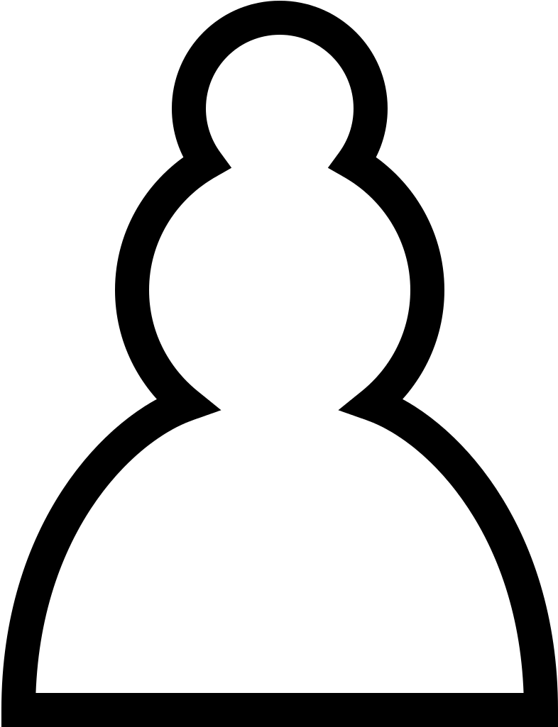Western White Side Pawn - Pawn Svg (1024x1024), Png Download