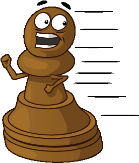 How To Understand Pawn Races - Pawn Chess Funny (500x354), Png Download