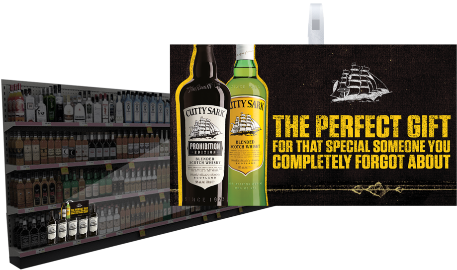 Cuttysark Drinkbecauseyoucan Necktag Onbottle Cuttysark (1000x601), Png Download