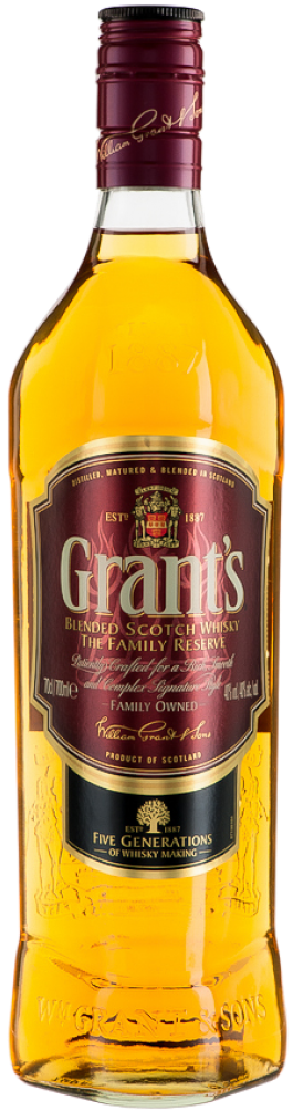 Grant's Family Reserve Whisky - Grant's Family Reserve 700ml (1000x1000), Png Download