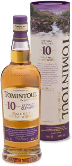Tomintoul 10 Year Old Highland Single Malt Scotch Whisky - Tomintoul Whisky (467x700), Png Download