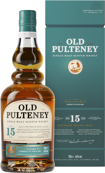 15 Years Old Single Malt Scotch Whisky - Old Pulteney Huddart (600x600), Png Download