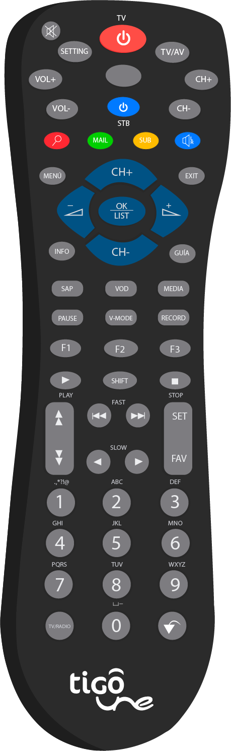 ¿cómo Configurar El Control Remoto Tigoune Con Tu Televisor - Television (459x1491), Png Download