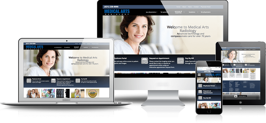 Affordable Responsive Website Design - Website (1061x494), Png Download
