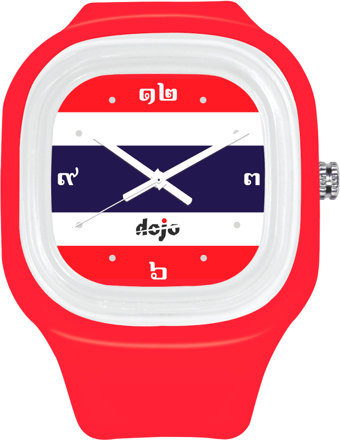 Thai Flag Watch - White (1200x1200), Png Download