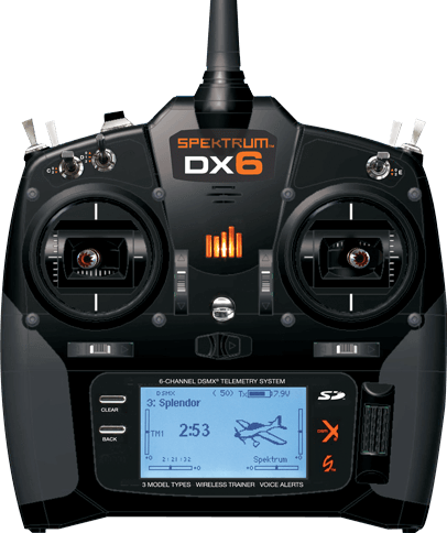 Dx6v2-glamour Views - Dx6 6 Channel System W Ar610 Receiver (406x484), Png Download