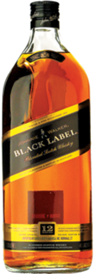 Johnnie Walker Scotch Black Label - Johnnie Walker Black Label (393x550), Png Download