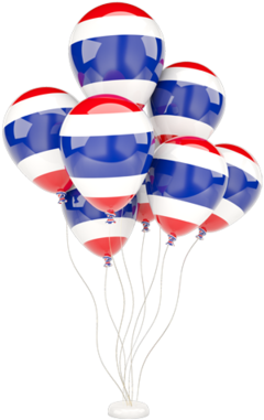 Illustration Of Flag Of Thailand - Thai Flag Balloon (640x480), Png Download