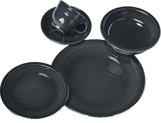 Slate 5 Piece Place Setting - Fiestaware 20 Piece Dinnerware Set - Slate Gray - 0855339 (541x415), Png Download