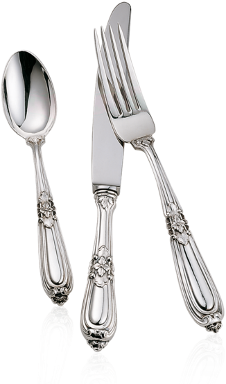 Esteval Place Setting - Silver (570x570), Png Download