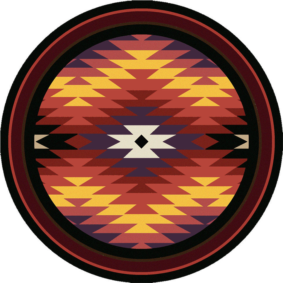 Starburst Bright 8ft Round Rug - American Dakota Trader Rugs Starburst Bright Contemporary (1000x990), Png Download