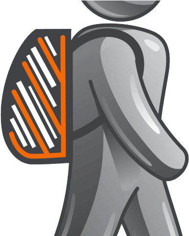 Backpack Clipart Organized Backpack - Ergonomic Backpack Sew (640x480), Png Download