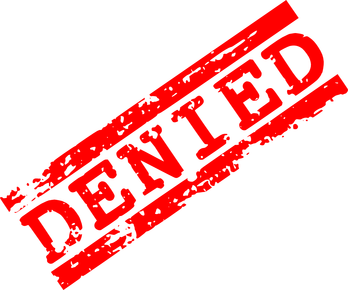 Red Denied Stamp - Denied Png (1024x855), Png Download
