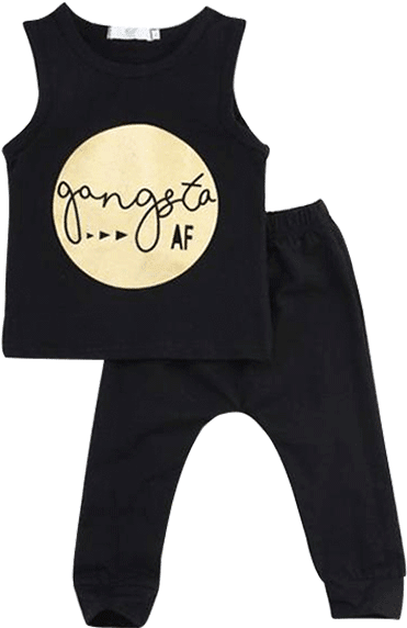 Petite Bello Clothing Set 1-2t Gangsta Boy Clothing - Clothing (600x600), Png Download