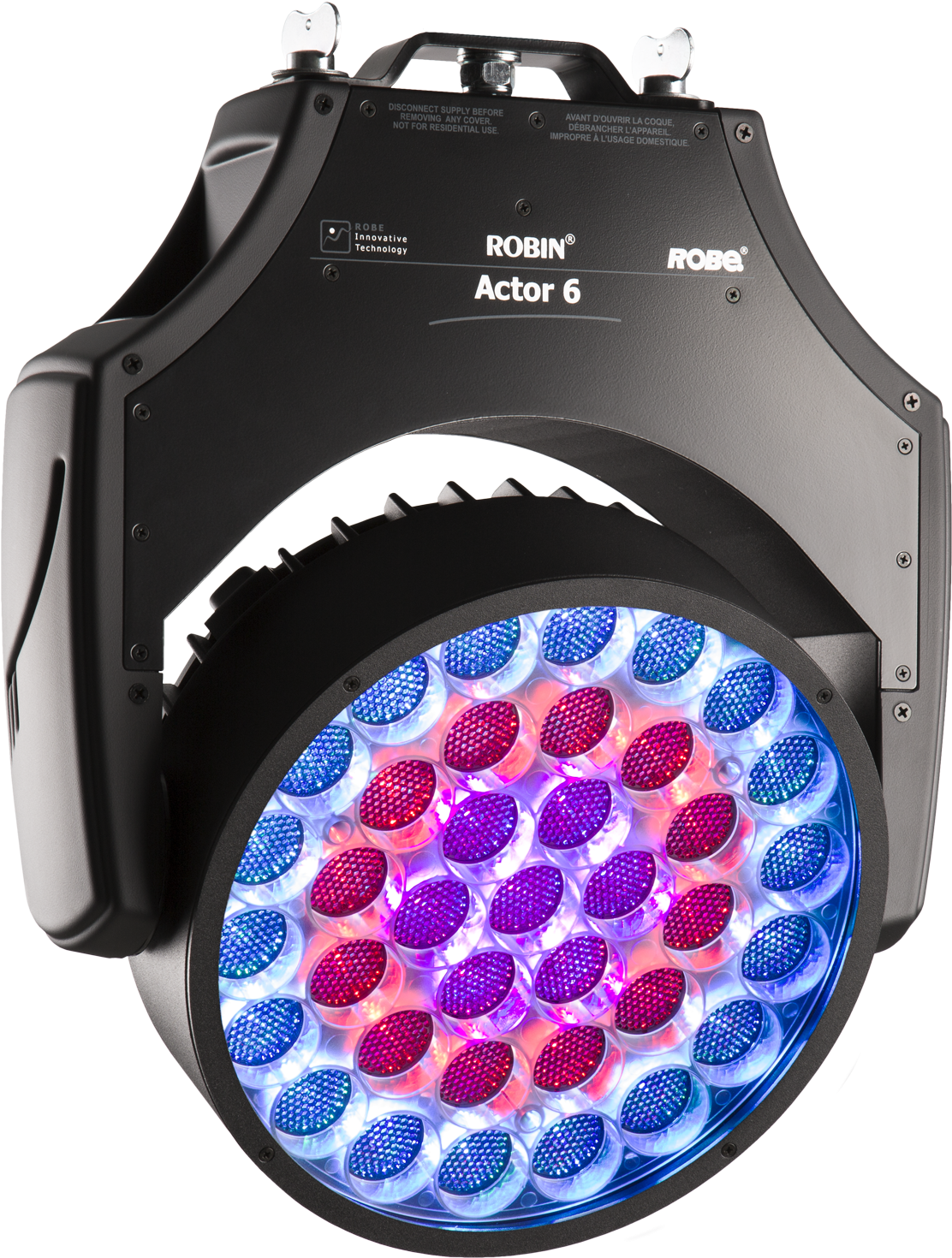 3 Led Rings Control, Rainbow Effects, Tungsten Lamp - Robe Spider Light (1925x2070), Png Download