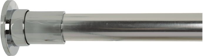 Shower Curtain Rods - Croydex Cubicle Telescopic Set - Chrome (691x190), Png Download