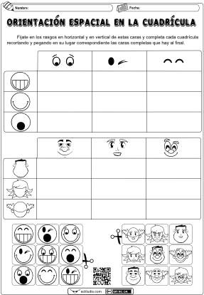 Orientación Espacial En La Cuadrícula - Actividades De Orientacion Espacial (300x424), Png Download
