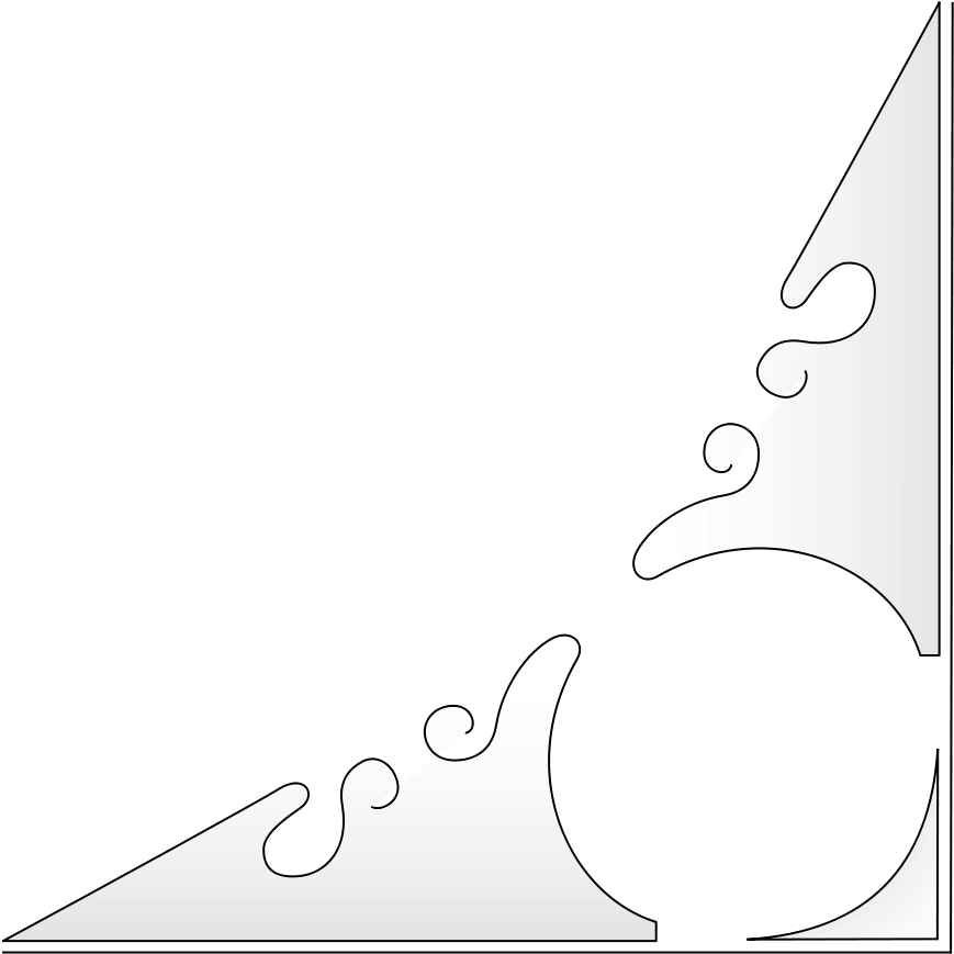 How To Set Use Flourish Three Lower Right Corner 01 - Right Corner (900x900), Png Download