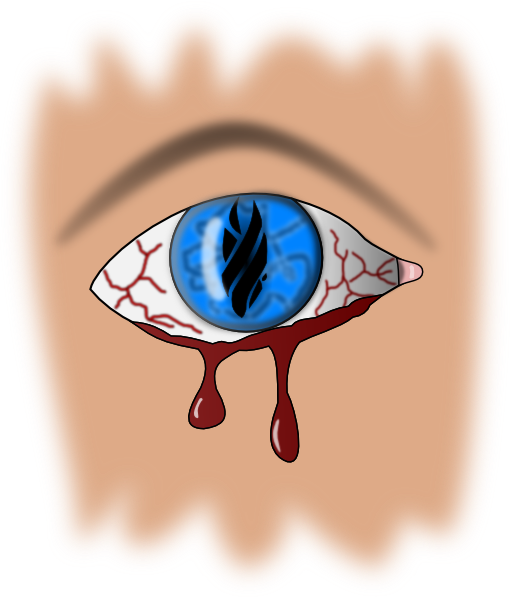 Bleeding Eye Svg Clip Arts 510 X 598 Px (510x598), Png Download