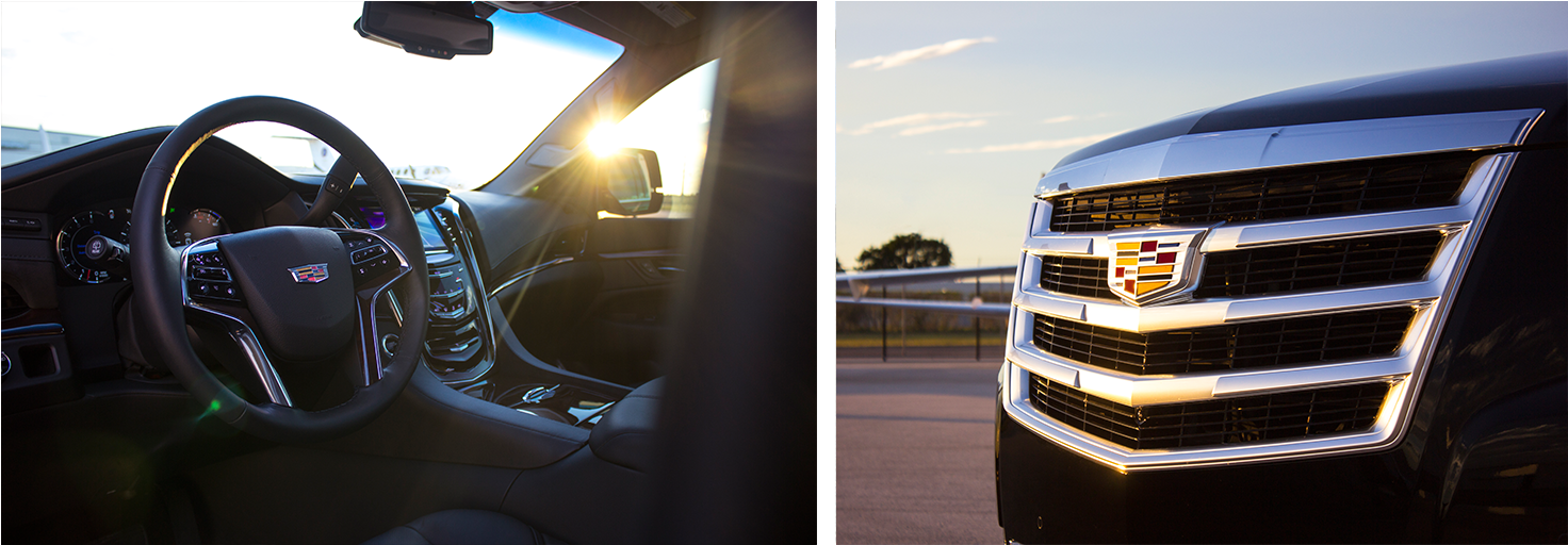Cadillac Escalade Esv Interior And Exterior Rental - Miami (1534x542), Png Download