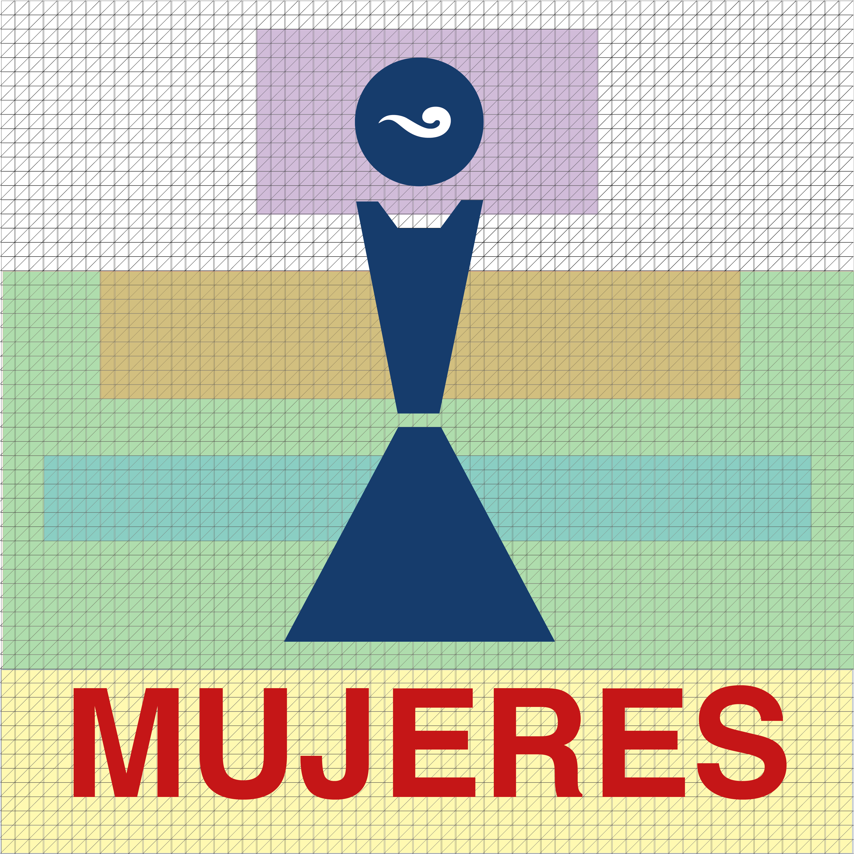 Prototipo Y Cuadricula Final Para La Señal "sanitario - Las Chaparritas Son Las Mejores (3548x3611), Png Download