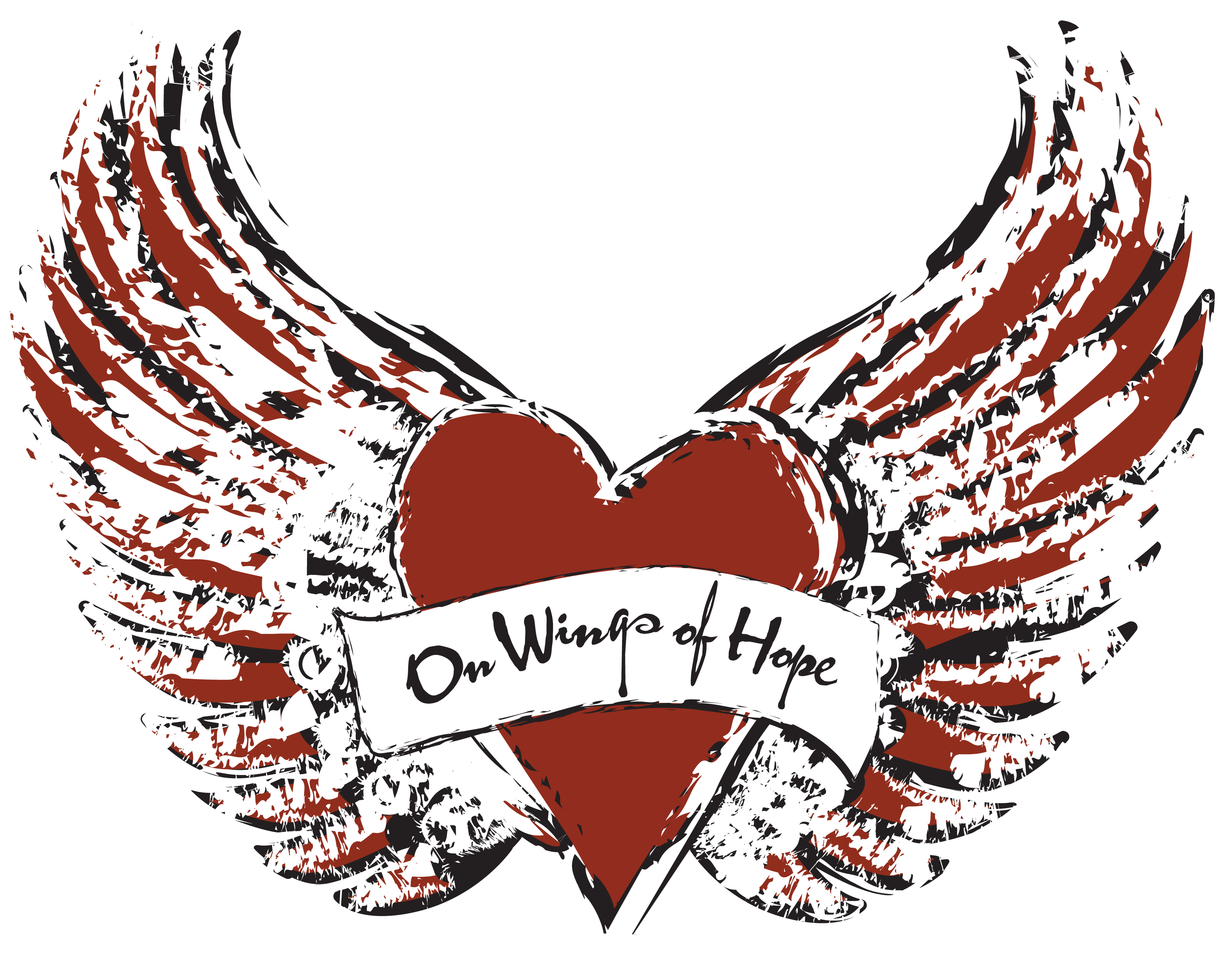 Wings Of Hope Final - Rock N Roll Wings Png (3155x2409), Png Download