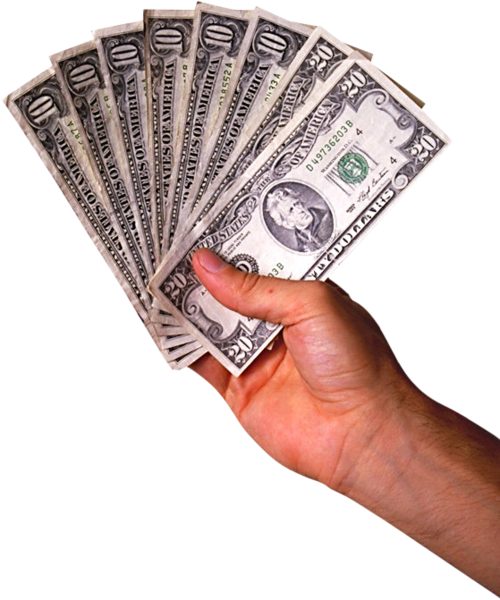 Cash In Hand Png - Money In Hand Png (500x600), Png Download