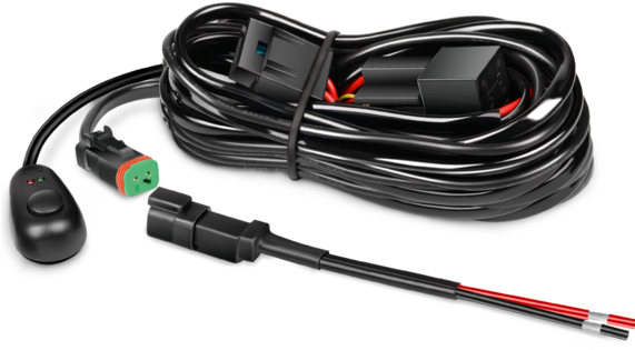 Nilight 16awg Dt Connector Wiring Harness Kit 12v On - Light Bar Power Connector (570x570), Png Download