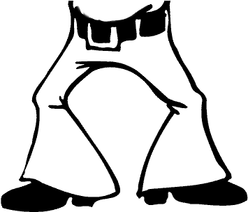 Cartoon Pants Png - Png Cartoons Pants (402x317), Png Download