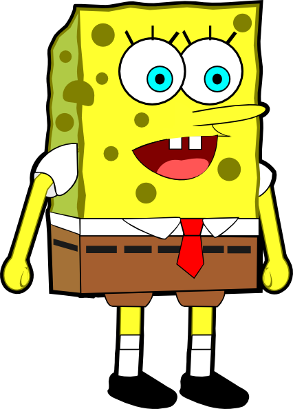 Original Png Clip Art File Sponge Bob Square Pants (426x593), Png Download