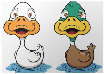 2 Duck Cartoon (400x400), Png Download