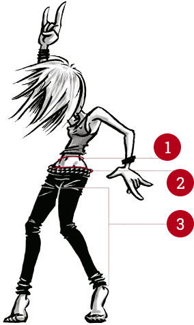 1 - Waist - Illustration (285x485), Png Download