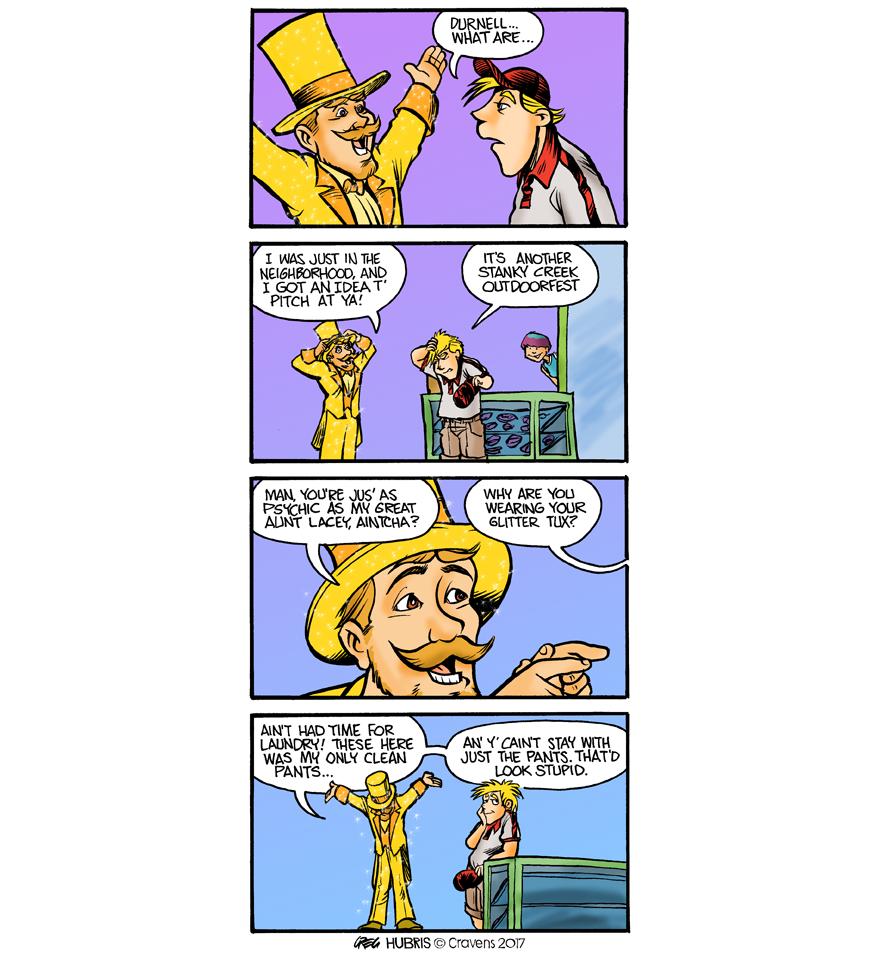 Hubris-and Wearing Swim Shorts For Underpants (980x956), Png Download