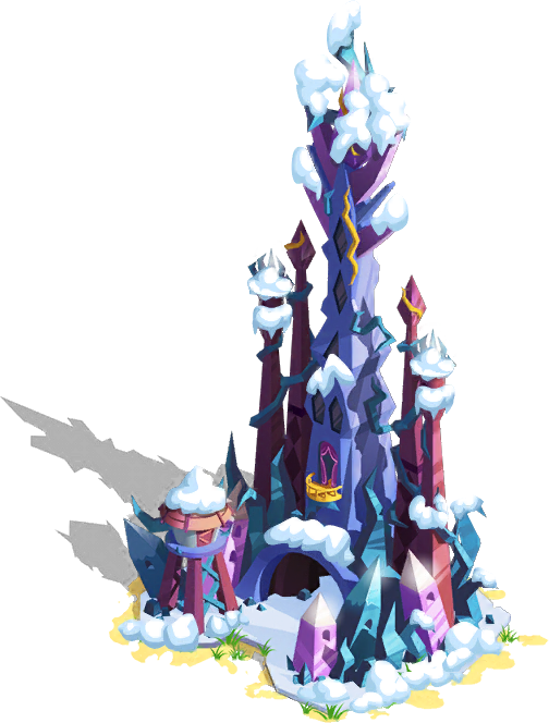 Sombra's Castle Snow - My Little Pony King Sombra Castle (504x664), Png Download