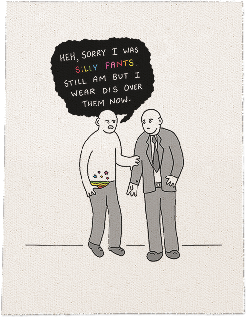 Pants - Cartoon (530x686), Png Download