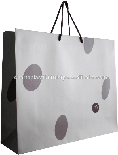 Paper Bags With Rope Handles Gift Bag - Paper Bag (480x603), Png Download