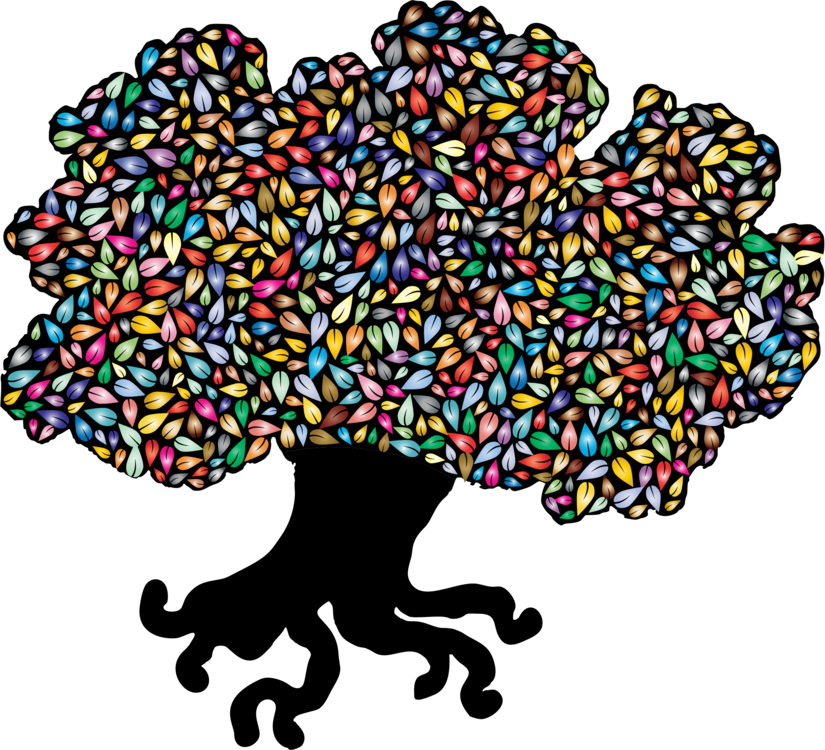 Leaf Tree Food Art Silhouette - Clip Art (825x750), Png Download