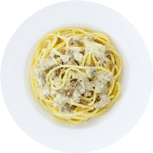 Spaghetti With Eggs And Sausage - Pasta (825x510), Png Download