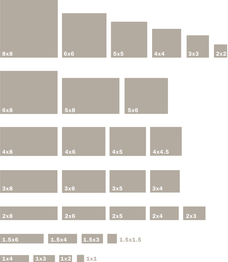 Bathroom Sizes Australia Bathroom Vanity Sizes Australia - Tile Sizes In Inches (880x1011), Png Download