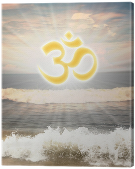 Hindu Religious Symbol Om Or Aum Against Sun Shine - Om (400x400), Png Download