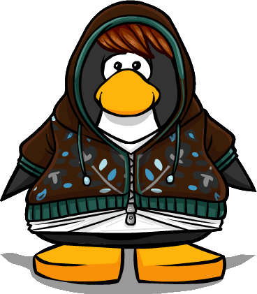 Old School Hoodie Pc - Club Penguin Skeleton Costume (368x421), Png Download