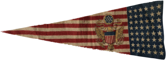 48 Star Pennant Flag, 1950s Stars & Stripes Pennant - Flag Of The United States (600x600), Png Download