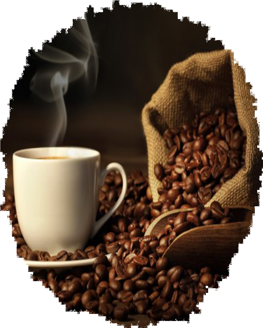 Coffee - First Wall Art - Brown A Cup Of Coffee And Coffee Bean. (900x1200), Png Download
