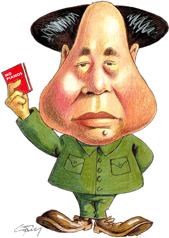 Mao Tse-tung Cartoon - Mao Zedong (435x486), Png Download