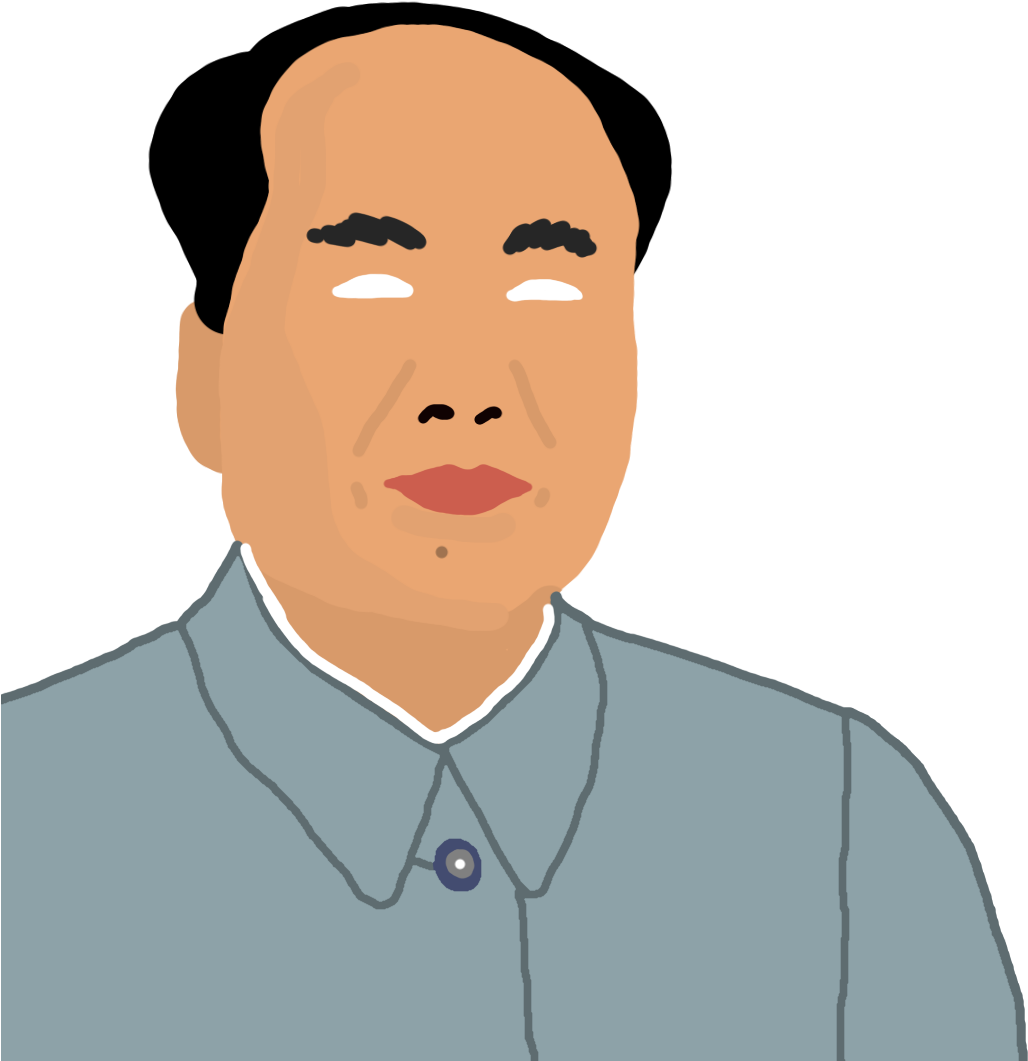 Mao Zedong - Cartoon (1080x1080), Png Download