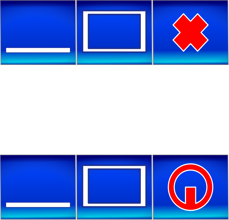 Glossy Button Blank Blue Starburst Clip Art Download - Title Bar Icons (800x769), Png Download