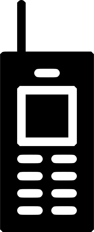 Old School Mobile Phone Workstation Comments - Portable Network Graphics (400x980), Png Download