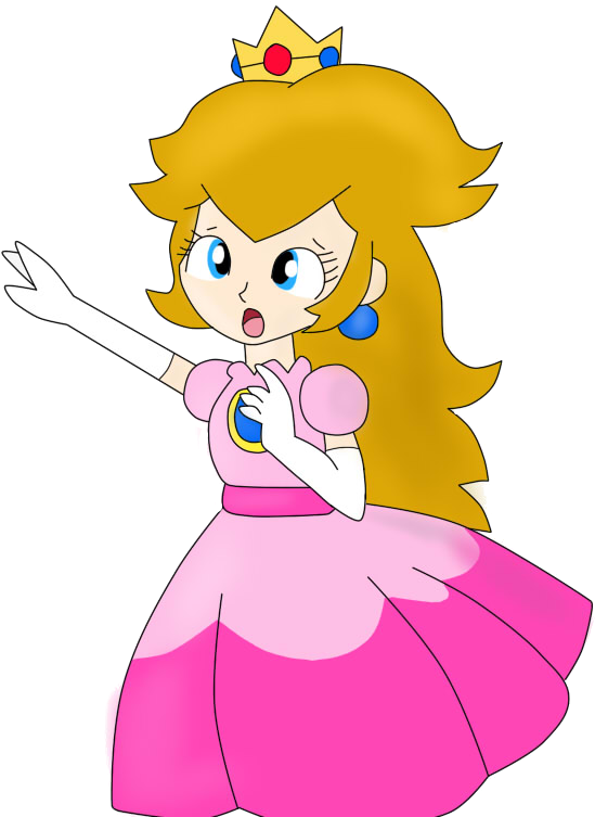 Princess Peach Clipart Old School - Cartoon (1024x768), Png Download
