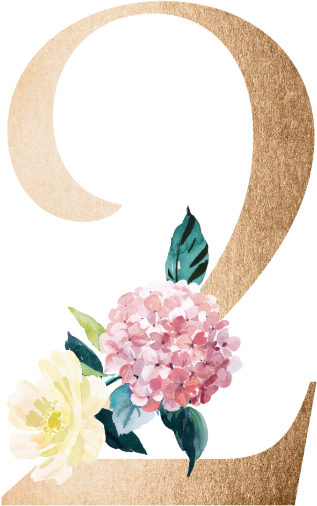 2 Dos Numero Numeros Number Two - Number (1024x1024), Png Download