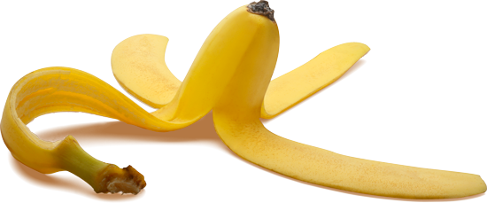 Networking Slip Ups - Banana Peel (550x229), Png Download